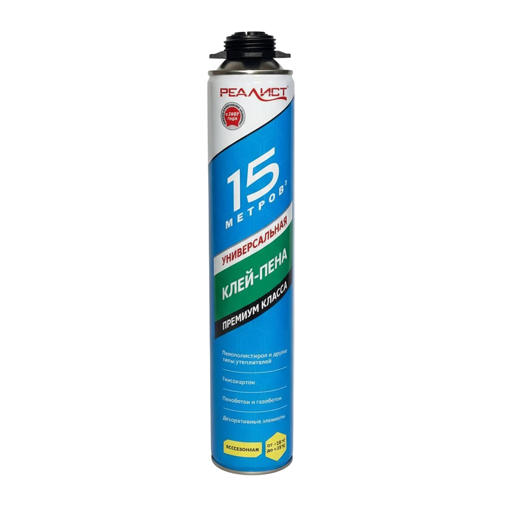 Клей-пена "REALIST FIX PRO" всесезонная кор=12шт поддон=56кор=672шт Клей-пена "REALIST FIX PRO" всесезонная кор=12шт поддон=56кор=672шт
