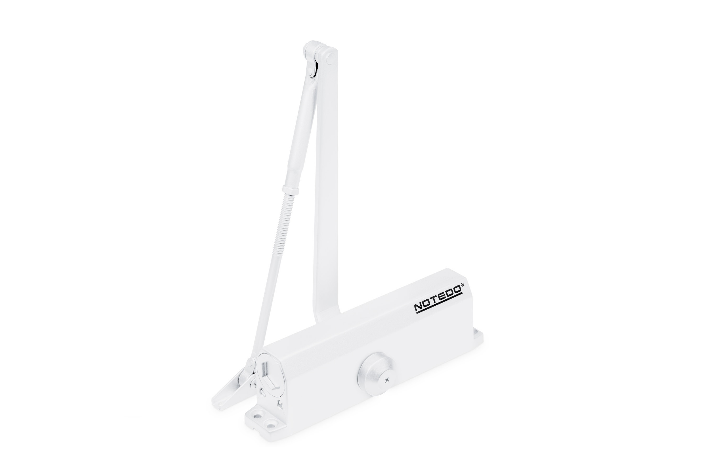 Доводчик NOTEDO DC-110 DA, EN3/4, 120 кг, 1250 мм, RAL 9016 белый