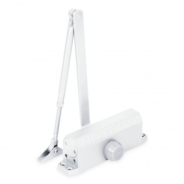 Доводчик NOTEDO DC-120-I, EN3/4/5, 140 кг, 1200 мм, RAL 9016 белый